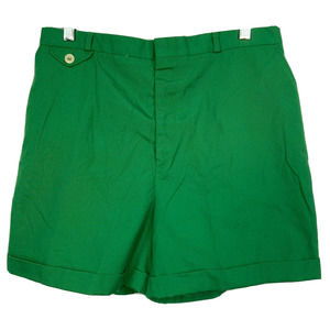 Lady Thomson Short Womens Sz M Green Vintage Chino‎ Golf Shorts High Rise Mom